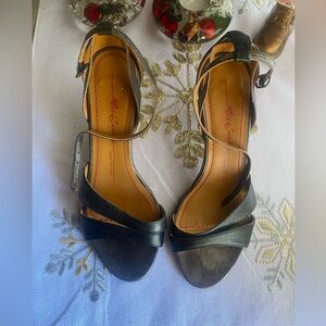 Miss sixty black medium heel shoe size 37